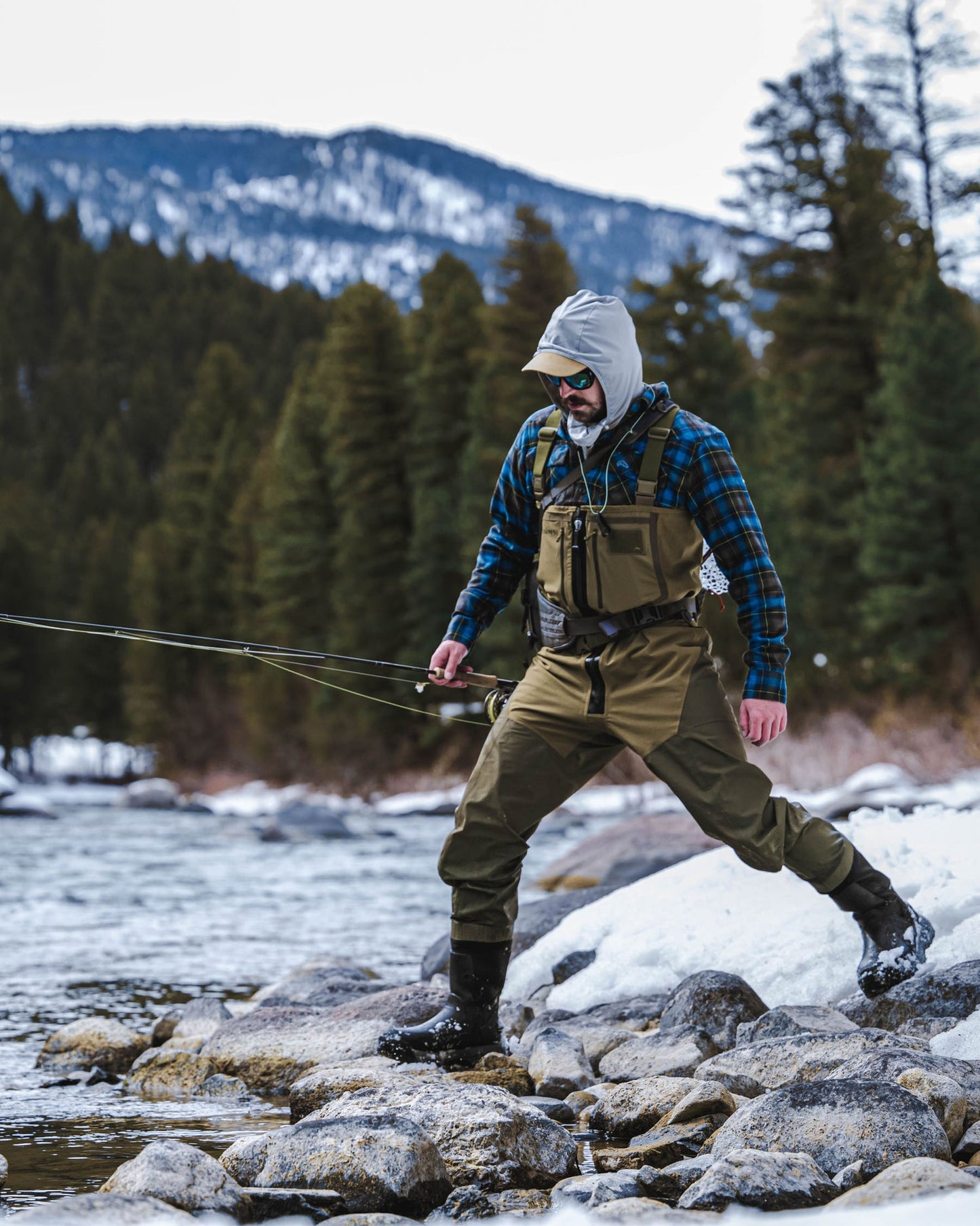 M's Freestone Z Bootfoot Waders - Rubber Sole