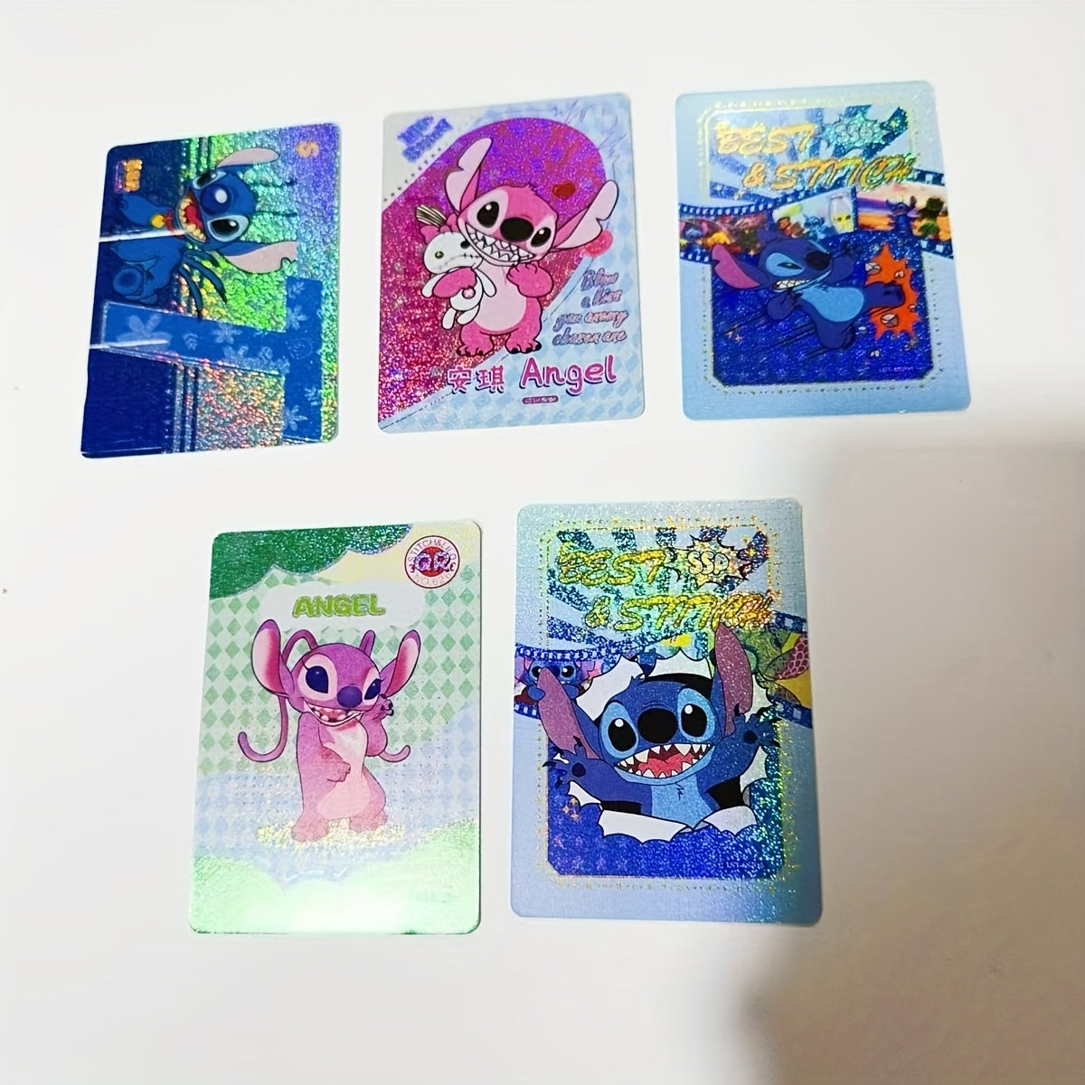 2\u002F10\u002F20\u002F32 cartes à collectionner Disney Stitch, cartes rares et colorées pour collectionneurs et fans