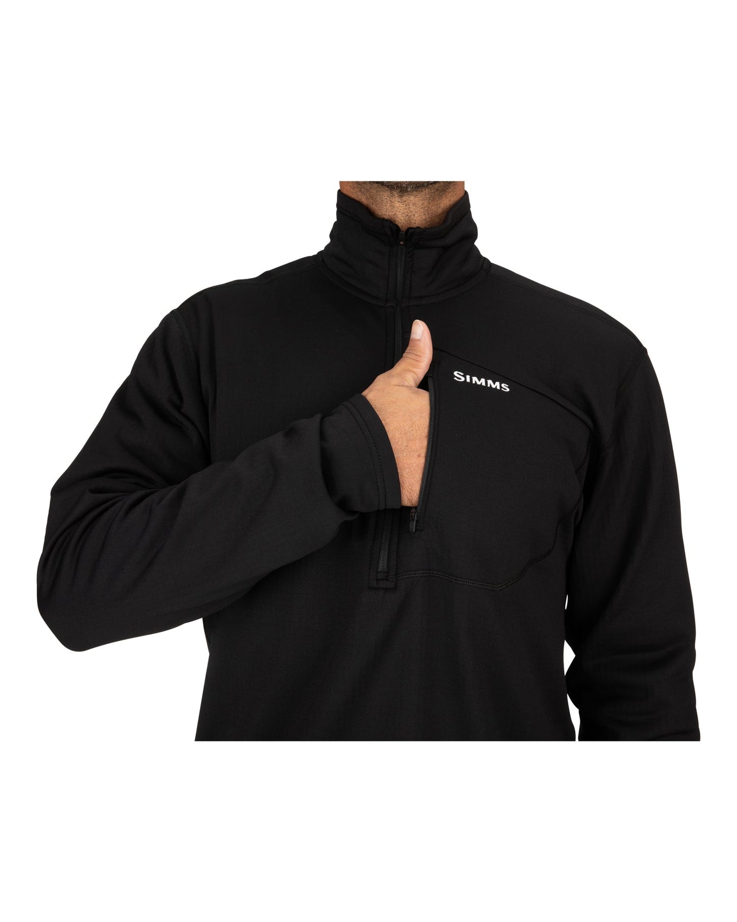 M's Thermal Qtr Midlayer Zip Top