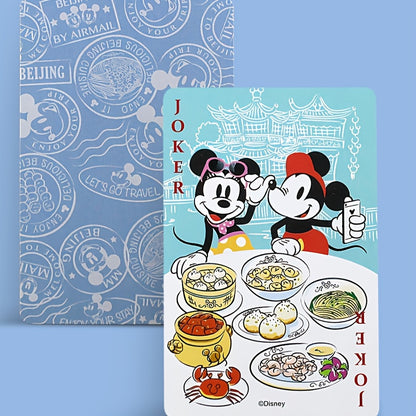 54 pièces de jeu de poker Mickey et amis, matériau papier, basé sur le poker de table Lucky, avec boîte de conteneur, adapté aux réunions familiales, fêtes et célébrations de vacances - Idéal pour Noël, Halloween, Pâques, cadeau de Nouvel An