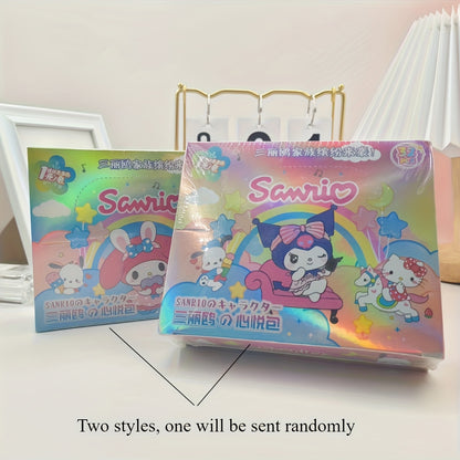1 Boîte (32 Paquets) de Cartes Série Sanrio - Hello Kitty, My Melody, Kuromi & Plus - Collection de Cartes à Échanger Premium pour Collecteurs et Cadeaux, Petits Présents Idéaux