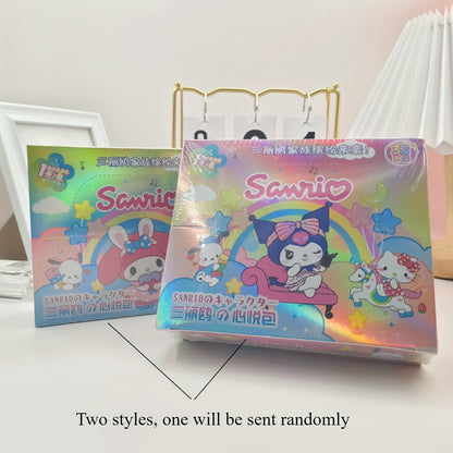 1 Boîte (32 Paquets) de Cartes Série Sanrio - Hello Kitty, My Melody, Kuromi & Plus - Collection de Cartes à Échanger Premium pour Collecteurs et Cadeaux, Petits Présents Idéaux