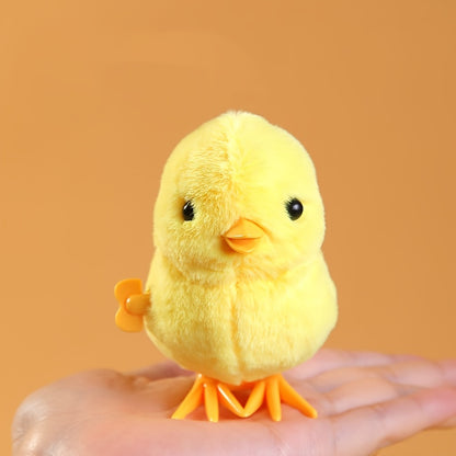 Jouet de Poulet\u002FCanard Sautant, Jouet Interactif en Peluche Simulée Canard Sautant, Petit Animal, Cadeau d'Anniversaire