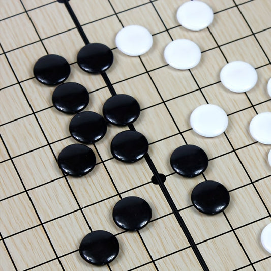 Jouet magnétique Gomoku, plateau d'échecs pliable portable, facile à démarrer pour les débutants, échecs puzzle noir et blanc, super grand plateau d'échecs magnétique