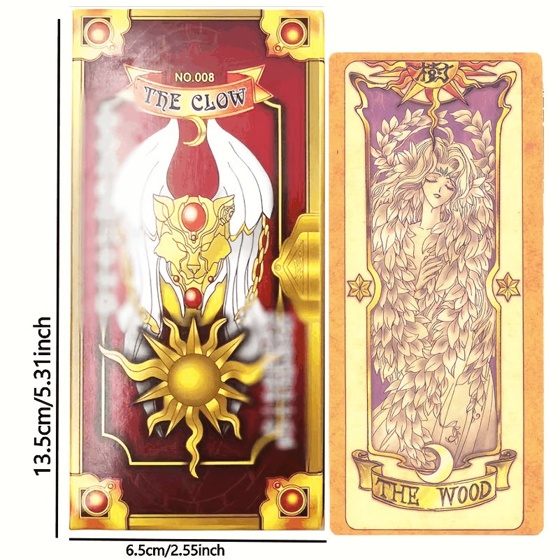 Jeu de Cartes Divers (56 cartes) - Magical Girl Sakuraguro Lang - Cartes d'Anniversaire 25e Anniversaire - Jeu Romantique - Tarot Artistique, Matériau Papier Premium, Jeu de Stratégie