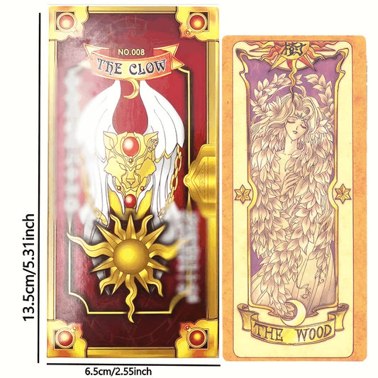 Jeu de Cartes Divers (56 cartes) - Magical Girl Sakuraguro Lang - Cartes d'Anniversaire 25e Anniversaire - Jeu Romantique - Tarot Artistique, Matériau Papier Premium, Jeu de Stratégie