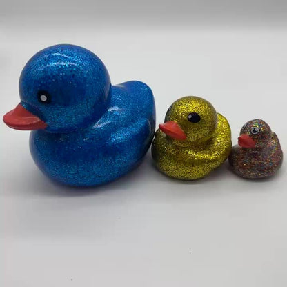1pc Canards Géants En PVC, Jouets En Forme de Canards Pailletés, Jouets D'anniversaire Joyeux, Jouets En Forme de Canards de Dessin Animé, Jouets de Pâques, Cadeaux de Fête, Décorations de Fête, Jouets D'artisanat En Forme de Canards