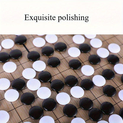 Jeu de Société Go Magnétique Pliable - Plateau Stratégique Portable avec Pièces Magnétiques Noires et Blanches en Matériau Plastique Durable - Idéal pour les Voyages, Soirées Familiales Amusantes - Cadeau d'Anniversaire Parfait