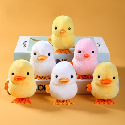 Jouet de Poulet\u002FCanard Sautant, Jouet Interactif en Peluche Simulée Canard Sautant, Petit Animal, Cadeau d'Anniversaire