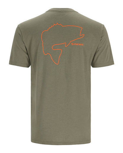 M's Bass Outline T-Shirt
