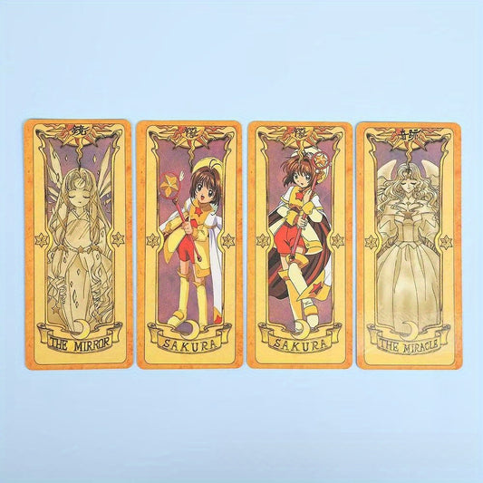 Prenez-le Maintenant ! Nouvelle Édition de Luxe de la Fille des Cartes Magiques Sakura - Transformation Sakura, Jeu de Rôle d'Anime avec les Cartes Trèfle Portables du Nouveau Magicien Sakura, Coffret Cadeau et Décoration à Collectionner