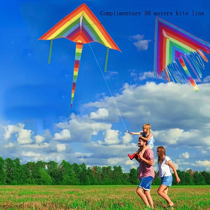Ballon Arc-en-ciel pour Plaisir en Plein Air - Polyester Durable, Ligne Colorée de 1968.5 pouces, Parfait pour la Plage, le Parc & Activités de Liaison Familiale, Activités Familiales | Ballon Coloré | Ballon à Longue Ligne, Grand Ballon